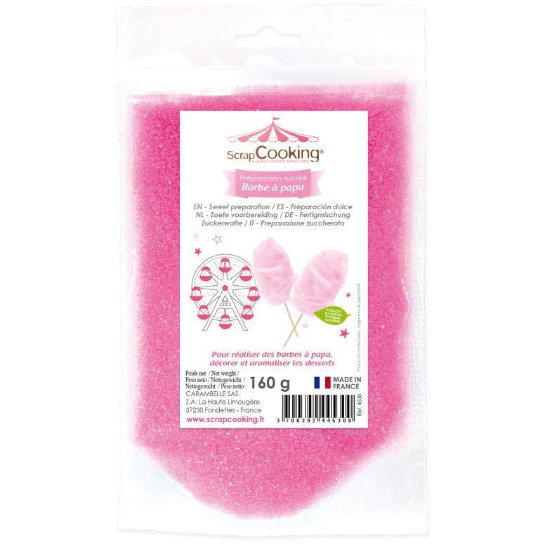 AZÚCAR ALGODÓN ROSA  160G - SCRAPCOOKING